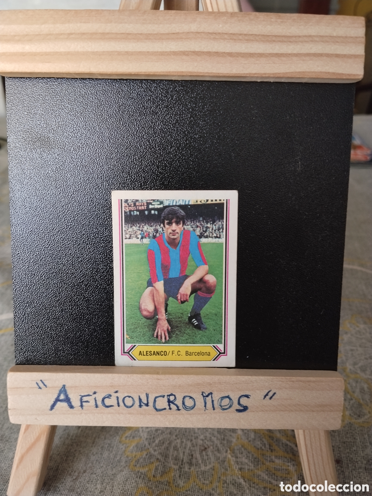 Cromos de f&uacute;tbol: ED. FHER 1980 81 ( 80-81 ) Alesanco - FC Barcelona Versi&oacute;n 1 - Pintado Nuevo sin pegar