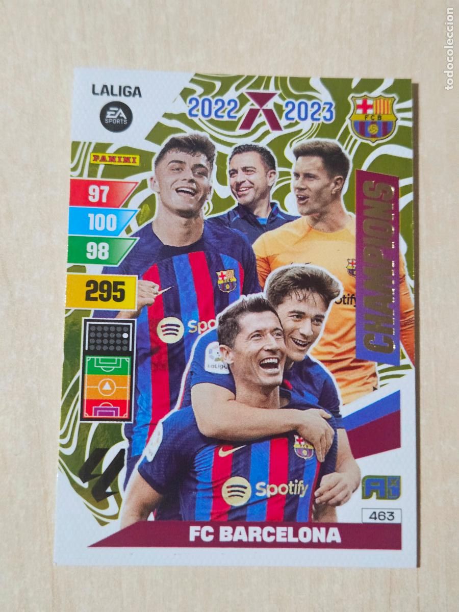 Cromos de f&uacute;tbol: FICHA N&ordm; 463 CHAMPIONS BARCELONA - ADRENALYN 23 24 - PANINI 2023 - 24 - CROMO - BALON DE ORO