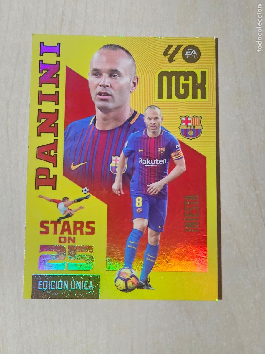 Cromos de f&uacute;tbol: MEGACRACKS 2026 2027 2026 27 STARS ON 25 EDICION UNICA 434 INIESTA - BARCELONA