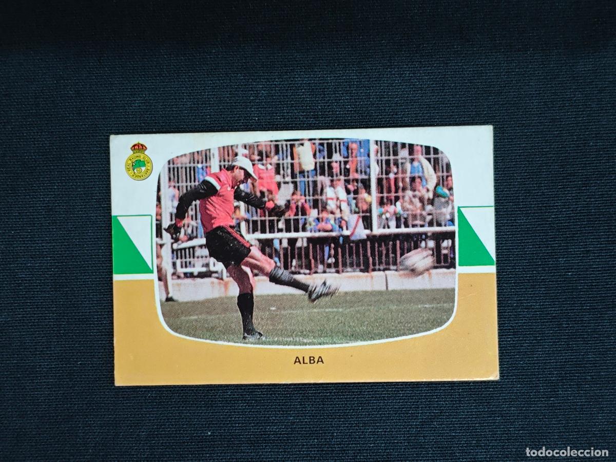 Cromos de f&uacute;tbol: CROMO DE FUTBOL - ALBA - RACING SANTANDER - LIGA 84 85 - 1984 1985 - CROMOS CANO SIN PEGAR