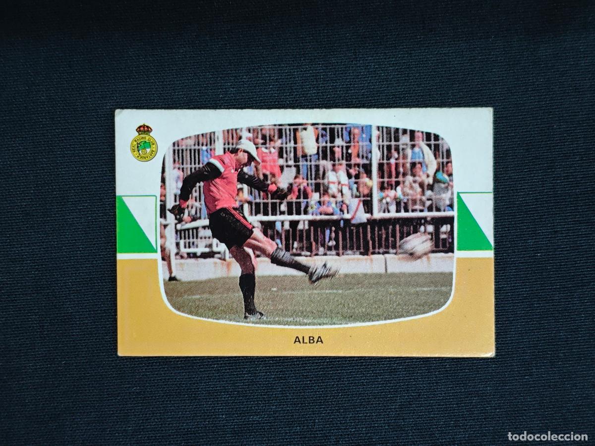 Cromos de f&uacute;tbol: CROMO DE FUTBOL - ALBA - RACING SANTANDER - LIGA 84 85 - 1984 1985 - CROMOS CANO SIN PEGAR