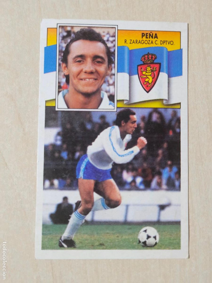 Cromos de f&uacute;tbol: VERSION PE&Ntilde;A - REAL ZARAGOZA - LIGA ESTE 1990 91 - CROMO RECUPERADO