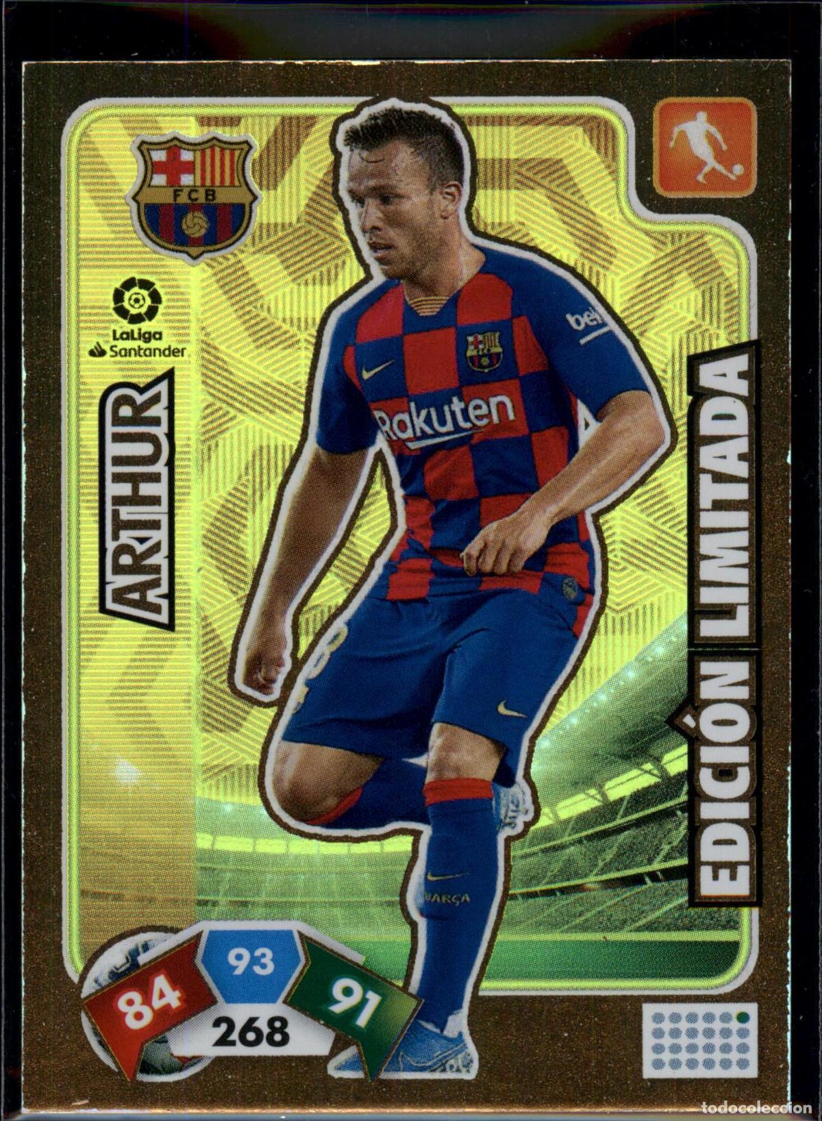 Cromos de f&uacute;tbol: Arthur Edici&oacute;n Limitada Bar&ccedil;a (Barcelona) LaLiga Santander Adrenalyn XL 2019 2020 Panini 19 20