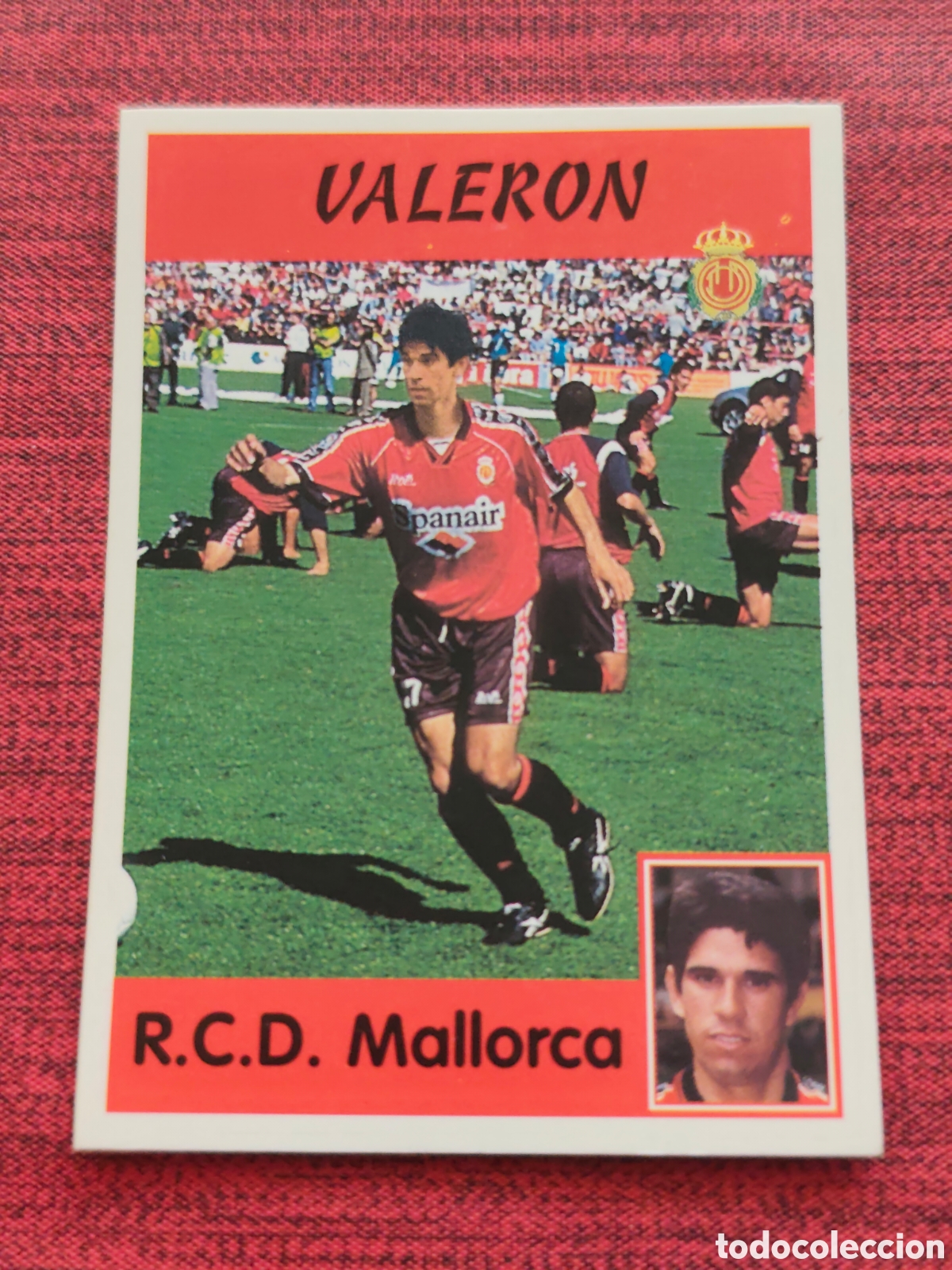Cromos de f&uacute;tbol: 316 VALERON REAL MALLORCA PANINI LIGA 1997 1998