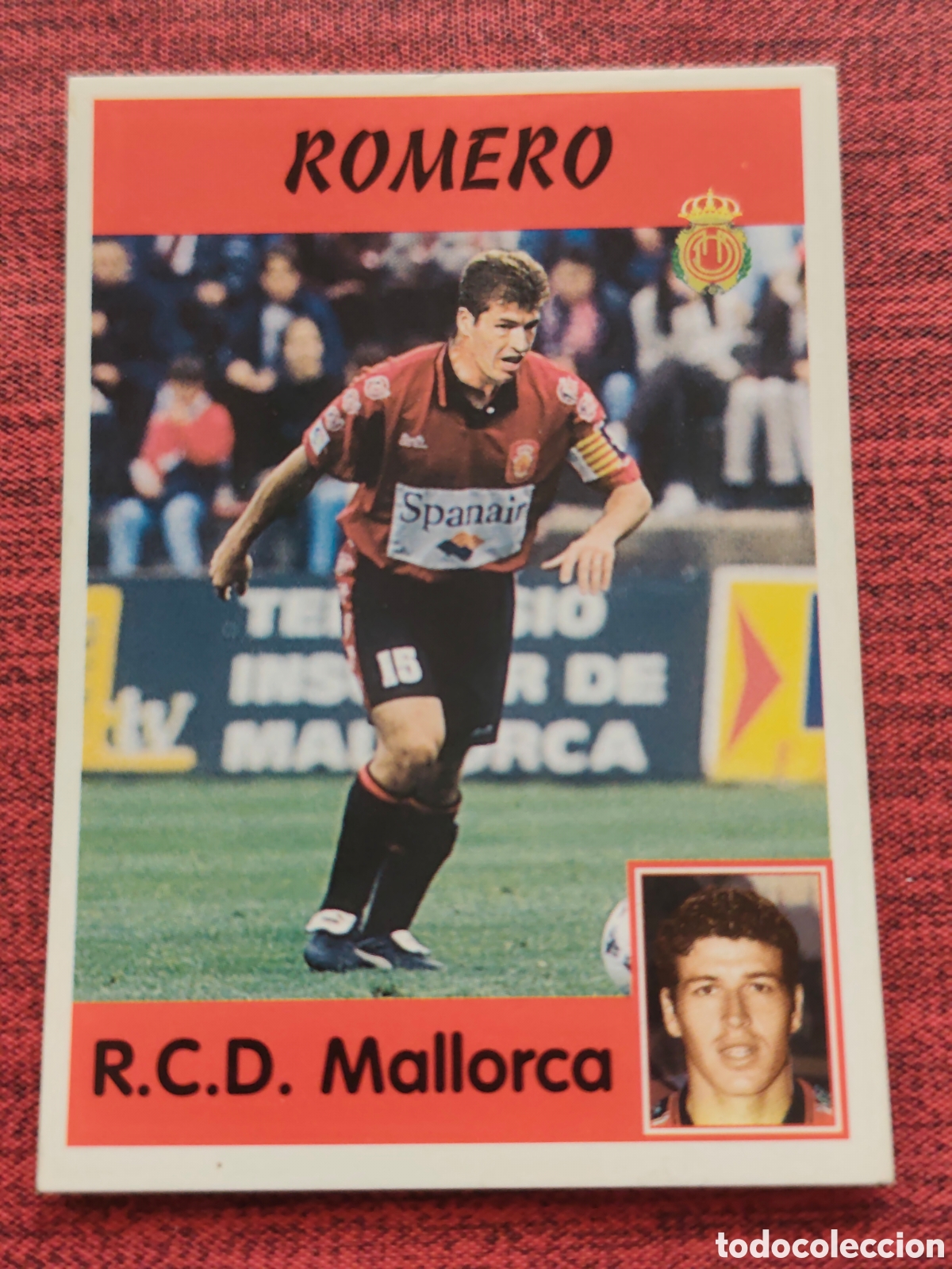 Cromos de f&uacute;tbol: 306 ROMERO REAL MALLORCA PANINI LIGA 1997 1998
