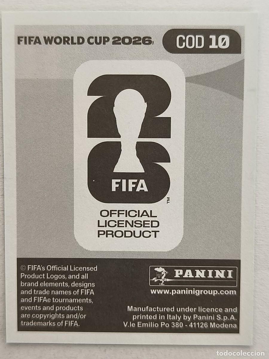 Cromos de f&uacute;tbol: #COD10 KAYEMBE (CONGO) MUNDIAL 2026 PANINI - Foto 2