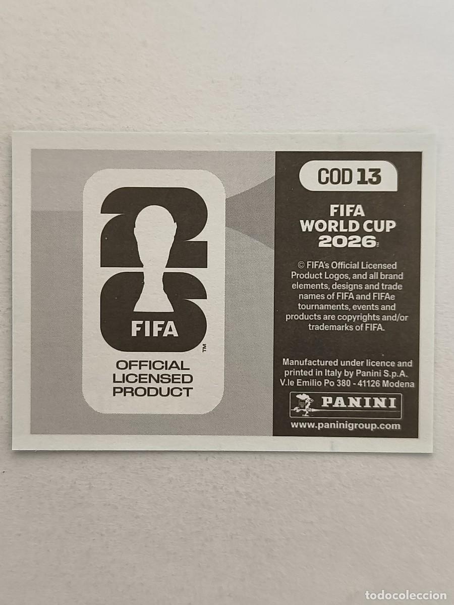 Cromos de f&uacute;tbol: #COD13 ALINEACION (CONGO) MUNDIAL 2026 PANINI - Foto 2