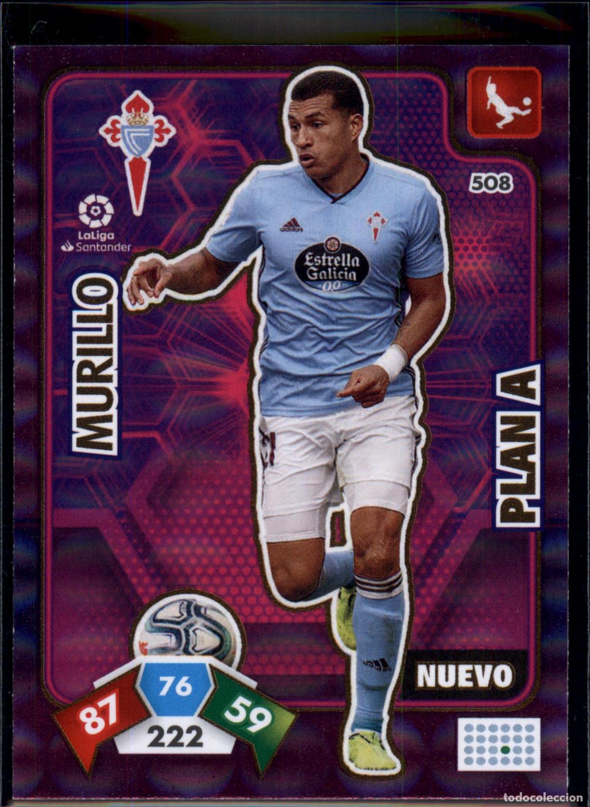 Cromos de f&uacute;tbol: Murillo Nuevo Plan A N&ordm; 508 RC Celta LaLiga Santander Adrenalyn XL 2019 2020 Panini 19 20
