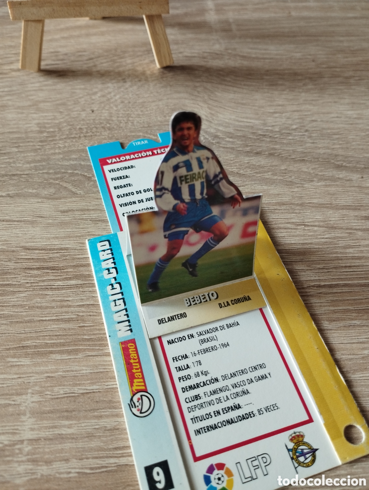 Cartes &agrave; collectionner de Football: Carta Magic Card Bebeto Liga 94-95