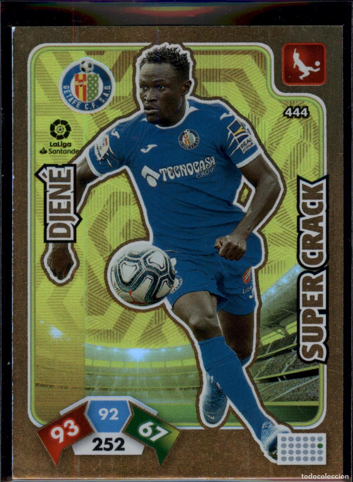 Cromos de f&uacute;tbol: Djen&eacute; Super Crack N&ordm; 444 Getafe CF LaLiga Santander Adrenalyn XL 2019 2020 Panini 19 20