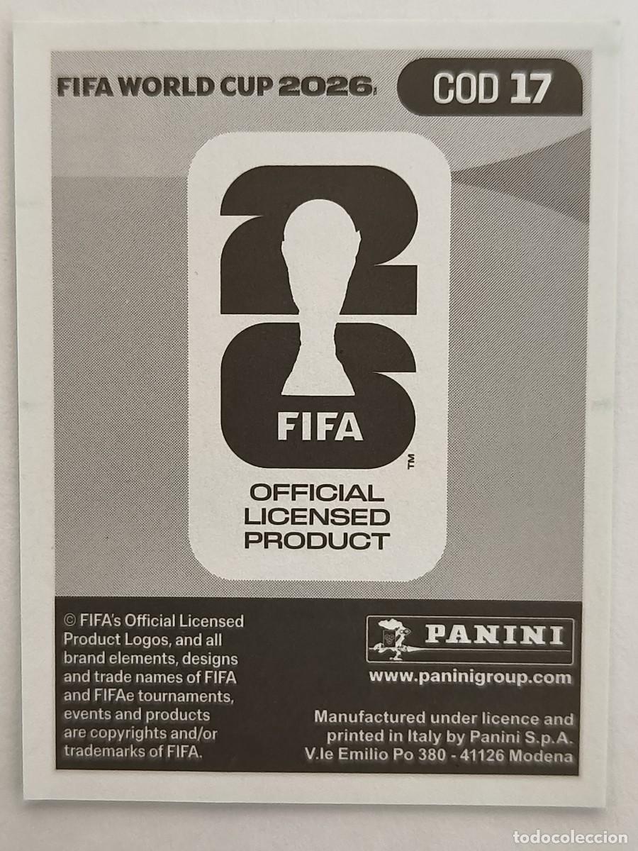 Cromos de f&uacute;tbol: #COD17 CIPENGA (CONGO) MUNDIAL 2026 PANINI - Foto 2