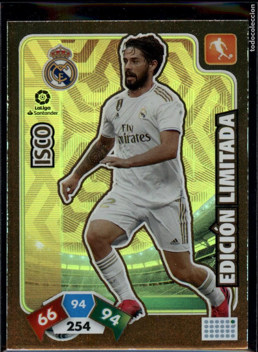 Cromos de f&uacute;tbol: Isco Edici&oacute;n Limitada Real Madrid LaLiga Santander Adrenalyn XL 2019 2020 Panini 19 20