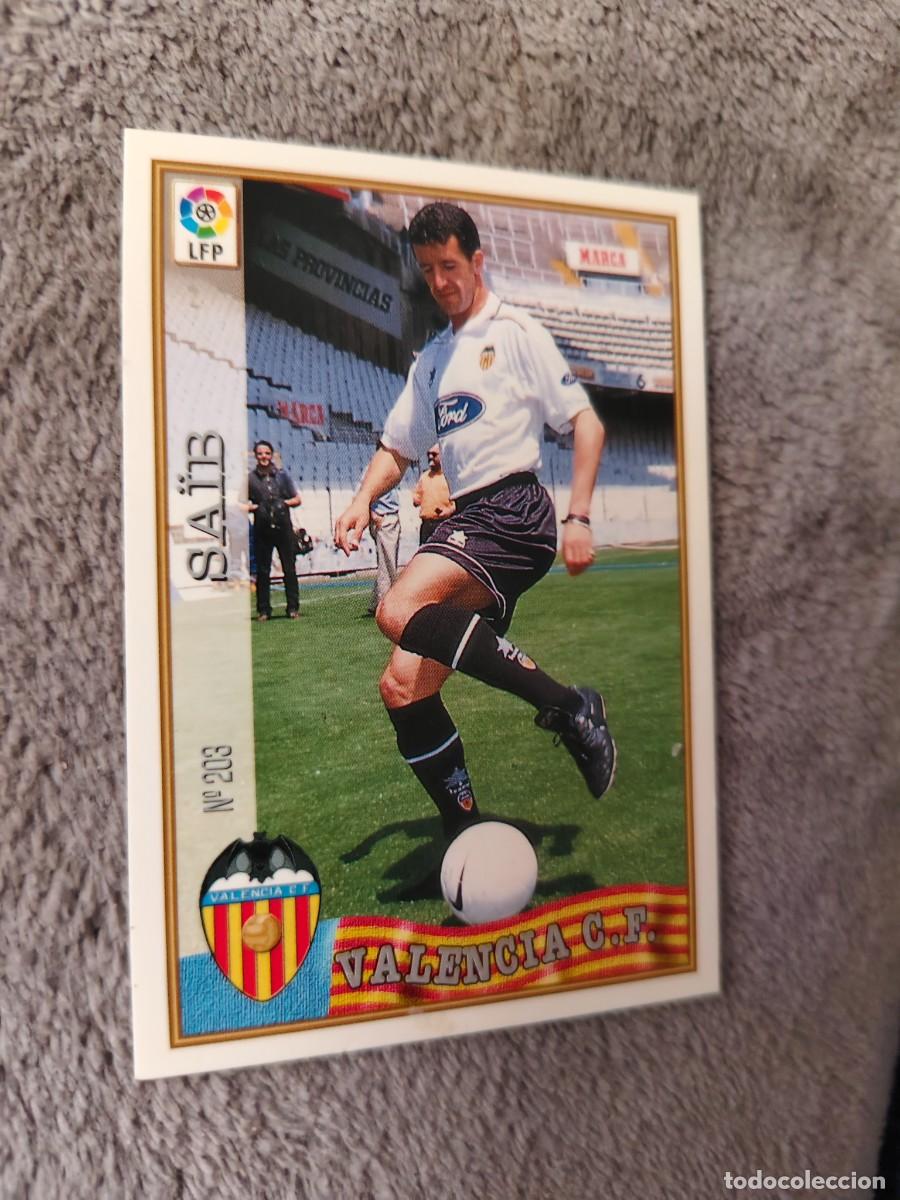 Cromos de f&uacute;tbol: 203. SAIB VALENCIA C.F. MUNDICROMO FICHAS 97 98 LIGA 1997 1998 CARD ABB