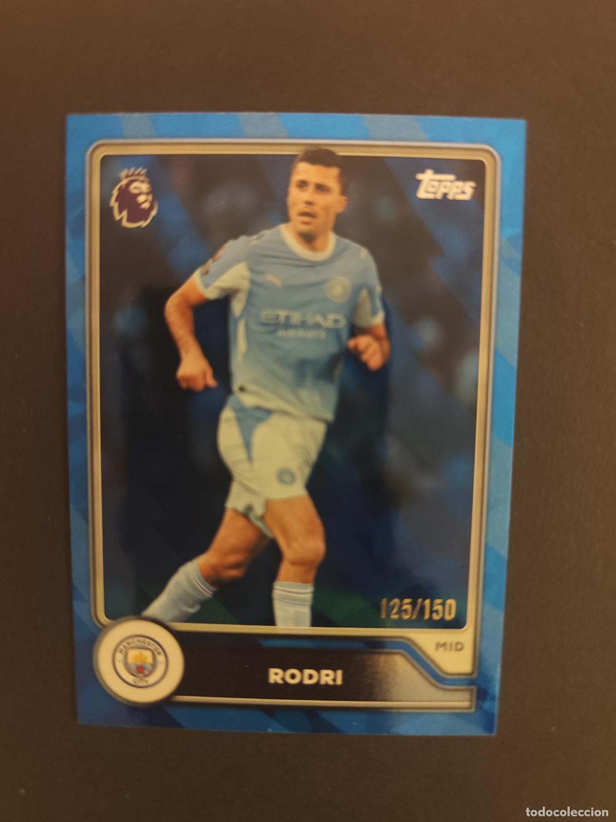 Fu&szlig;ball-Sticker: 181 RODRI MANCHESTER CITY NUMERADA /150 PARALELA PARALLEL TOPPS FLAGSHIP PREMIER LEAGUE 2026 2027 27