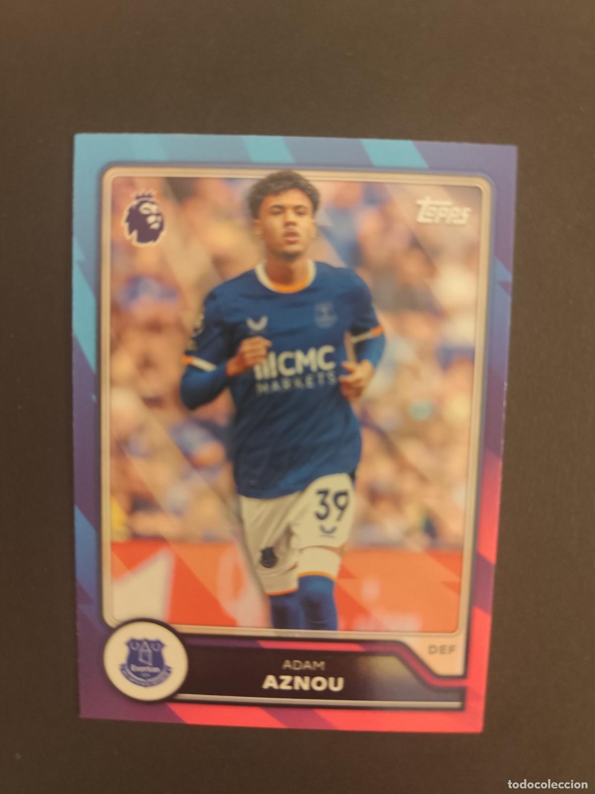 Cromos de f&uacute;tbol: 121 ADAM AZNOU EVERTON PARALELA PARALLEL TOPPS FLAGSHIP PREMIER LEAGUE 2026 2027 26 27