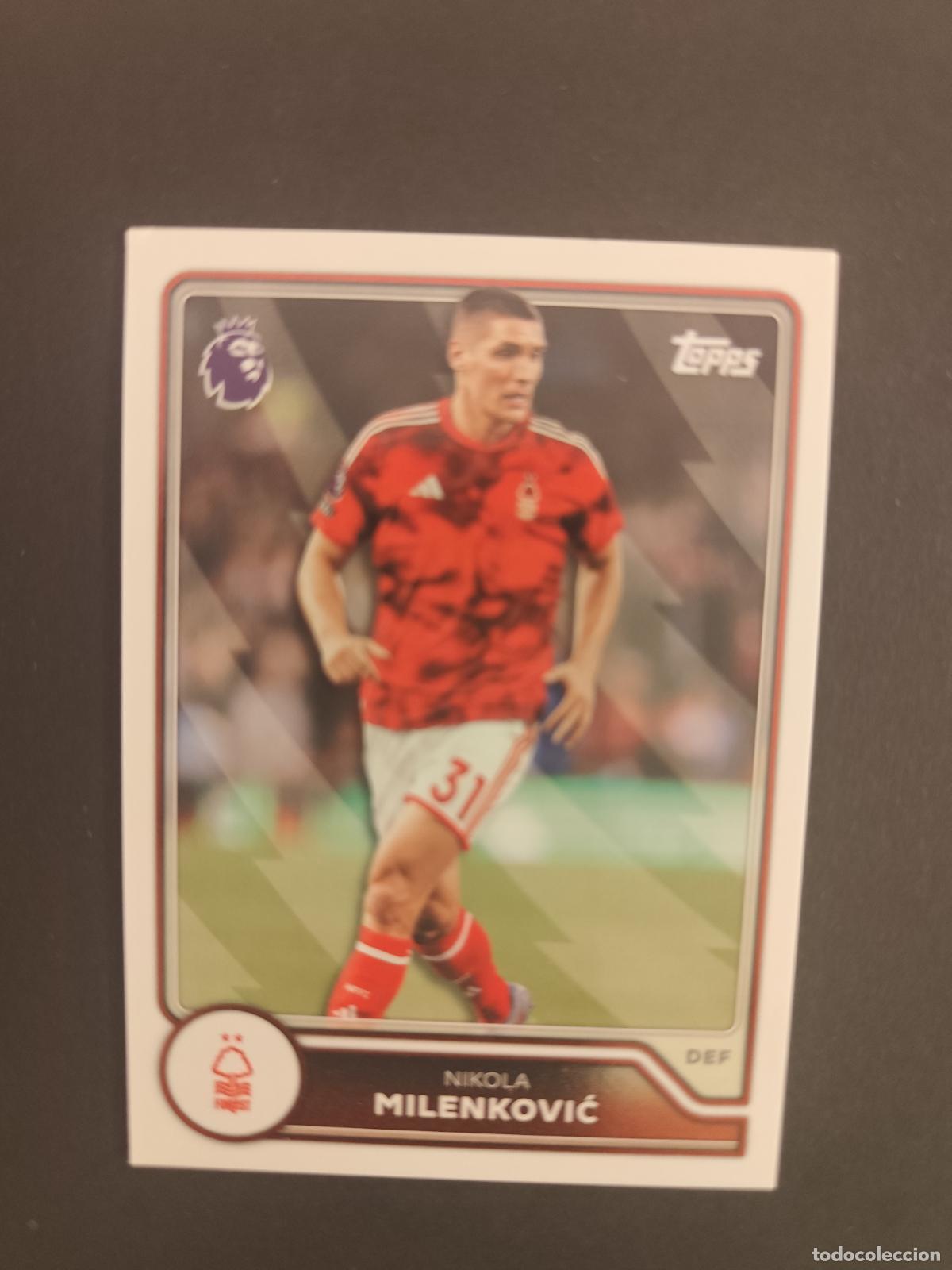 Fu&szlig;ball-Sticker: 217 NIKOLA MILENKOVIĆ NOTTINGHAM FOREST TOPPS FLAGSHIP PREMIER LEAGUE 2026 2027 26 27