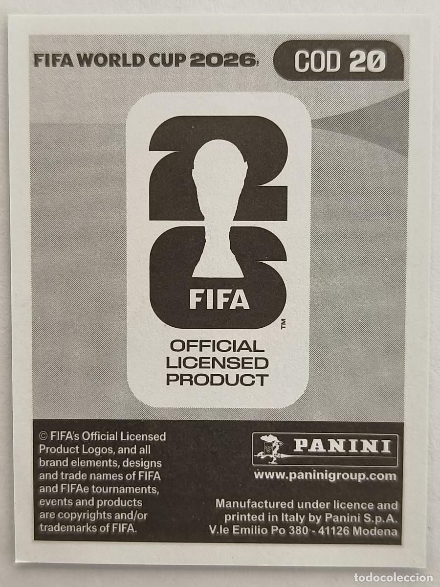 Cromos de f&uacute;tbol: #COD20 MBUKU (CONGO) MUNDIAL 2026 PANINI - Foto 2