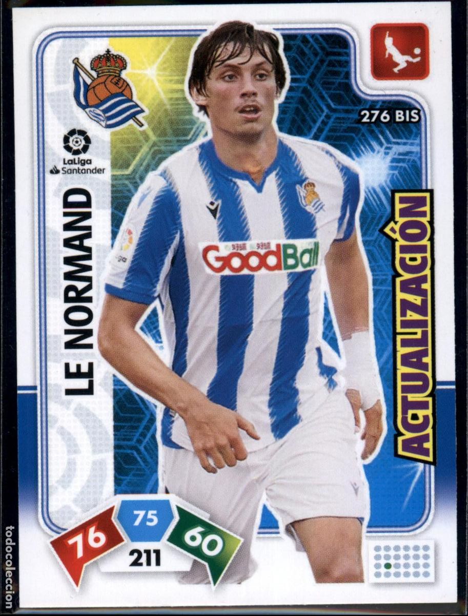 Cromos de f&uacute;tbol: Le Normand Actualizaci&oacute;n N&ordm; 276 Bis Real Sociedad Liga Santander Adrenalyn XL 2019 2020 Panini 19 20