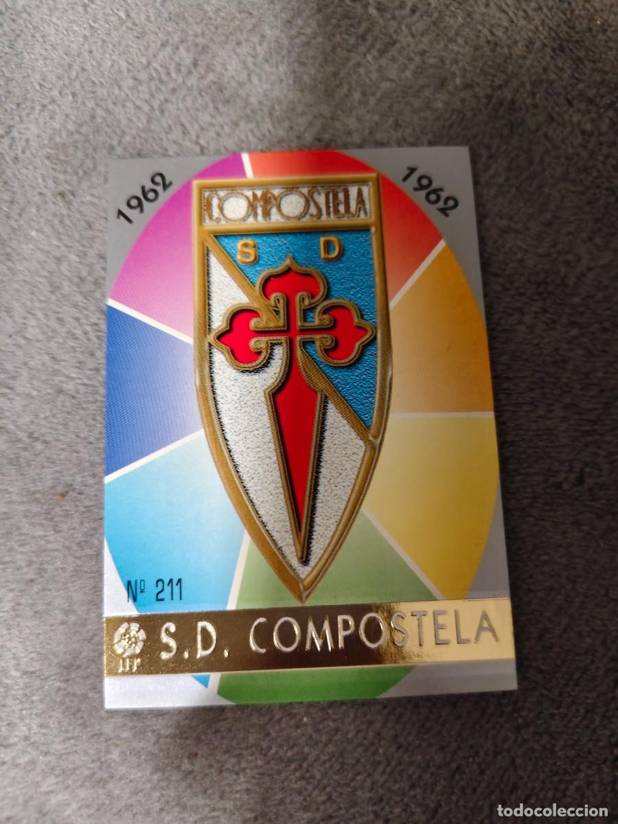 Cromos de f&uacute;tbol: 211. ESCUDO COMPOSTELA S.D. MUNDICROMO FICHAS 97 98 LIGA 1997 1998 CARD ABB