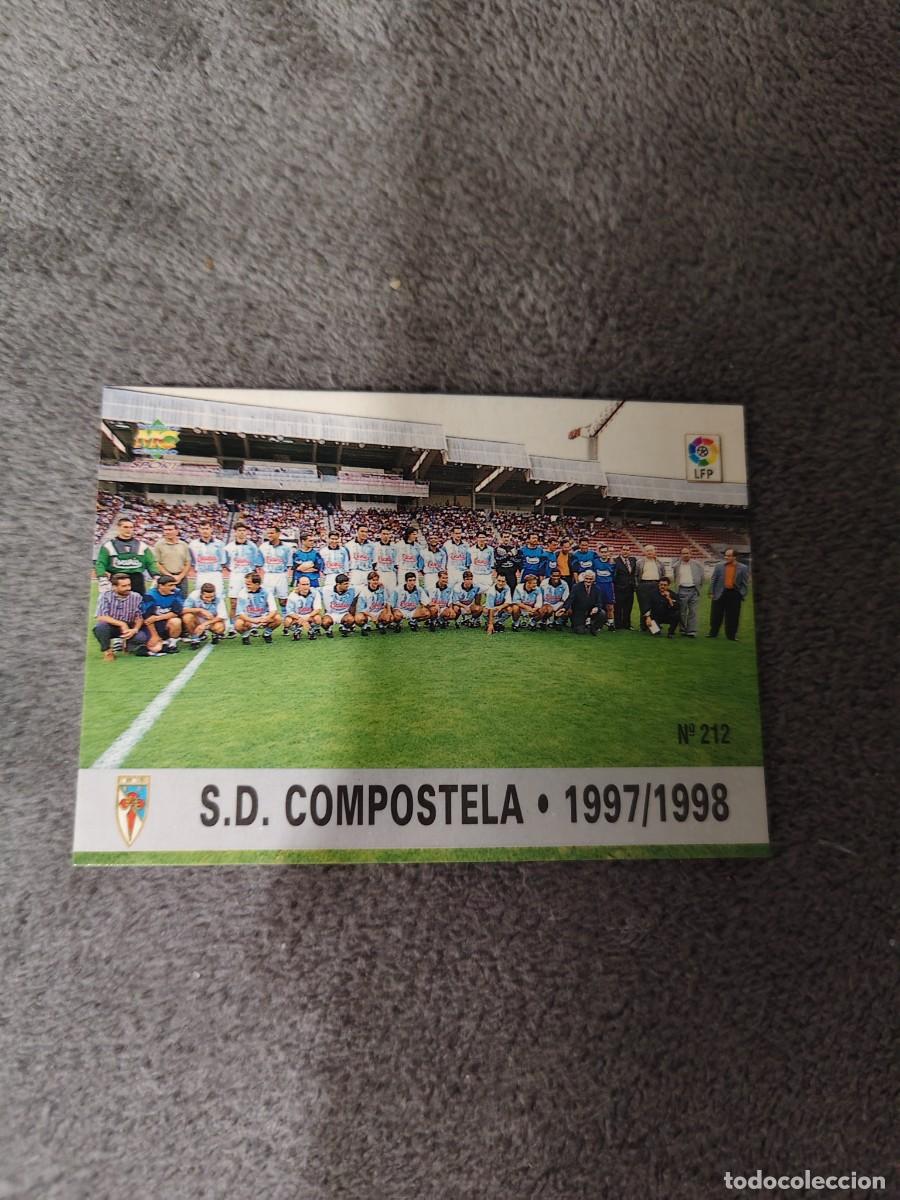 Cromos de f&uacute;tbol: 212. PLANTILLA COMPOSTELA S.D. MUNDICROMO FICHAS 97 98 LIGA 1997 1998 CARD ABB