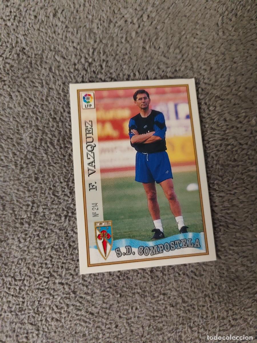 Cromos de f&uacute;tbol: 214. F. V&Aacute;ZQUEZ COMPOSTELA S.D. MUNDICROMO FICHAS 97 98 LIGA 1997 1998 CARD ABB