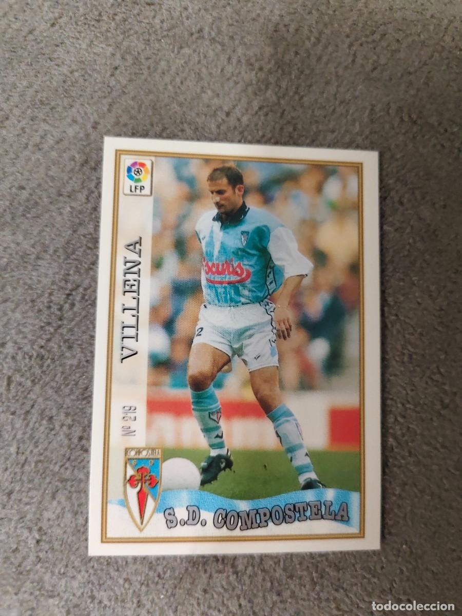 Football Stickers: 219. VILLENA COMPOSTELA S.D. MUNDICROMO FICHAS 97 98 LIGA 1997 1998 CARD ABB