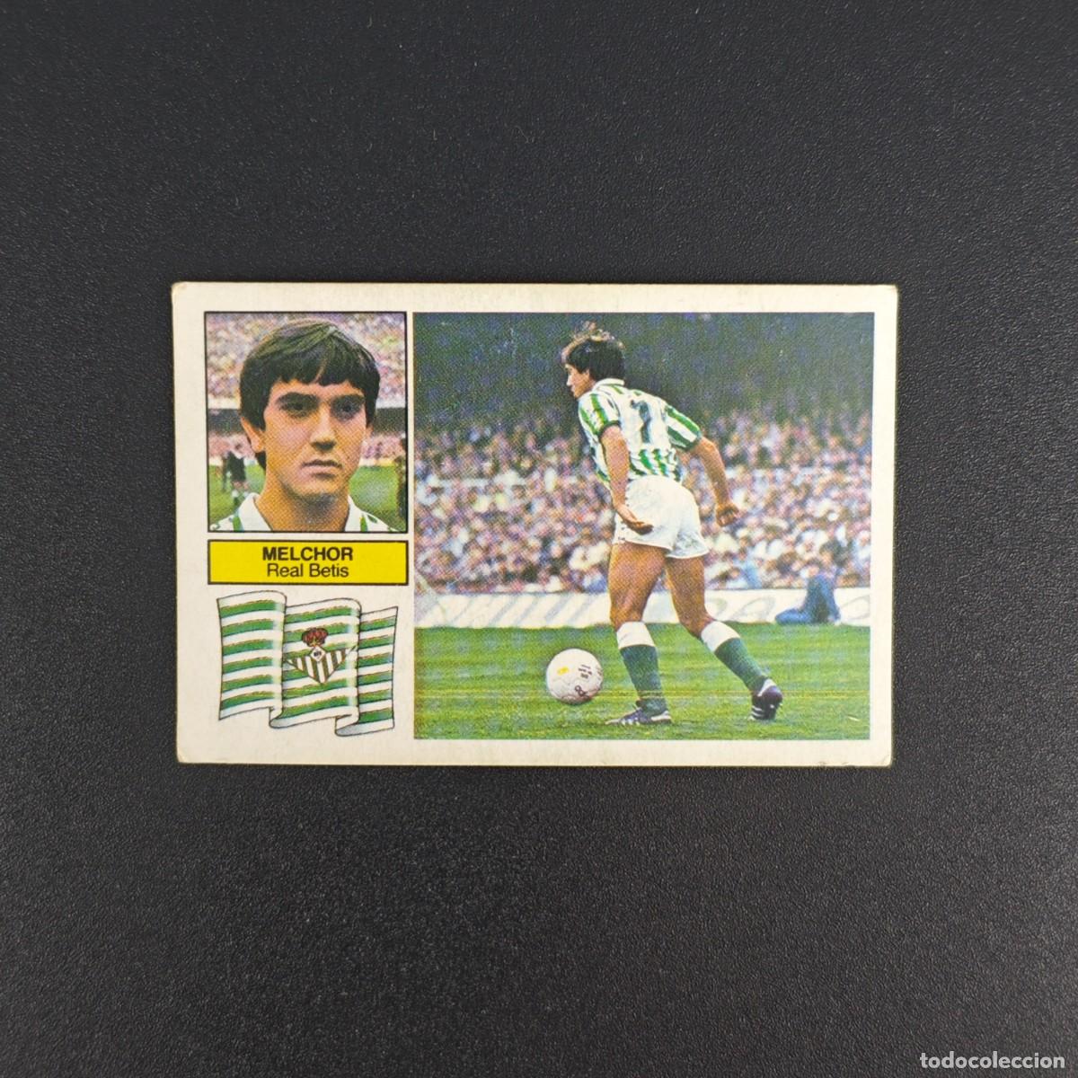 Cromos de f&uacute;tbol: CROMO DE FUTBOL LIGA ESTE 82 83 1982 1983 NUNCA PEGADO SIN PEGAR MELCHOR REAL BETIS RA1026