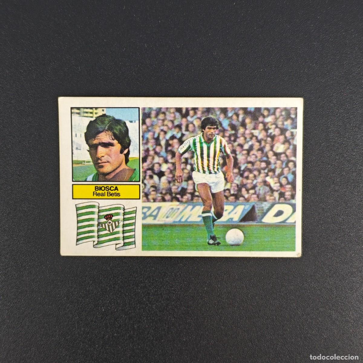 Cromos de f&uacute;tbol: CROMO DE FUTBOL LIGA ESTE 82 83 1982 1983 NUNCA PEGADO SIN PEGAR BIOSCA REAL BETIS RA1026