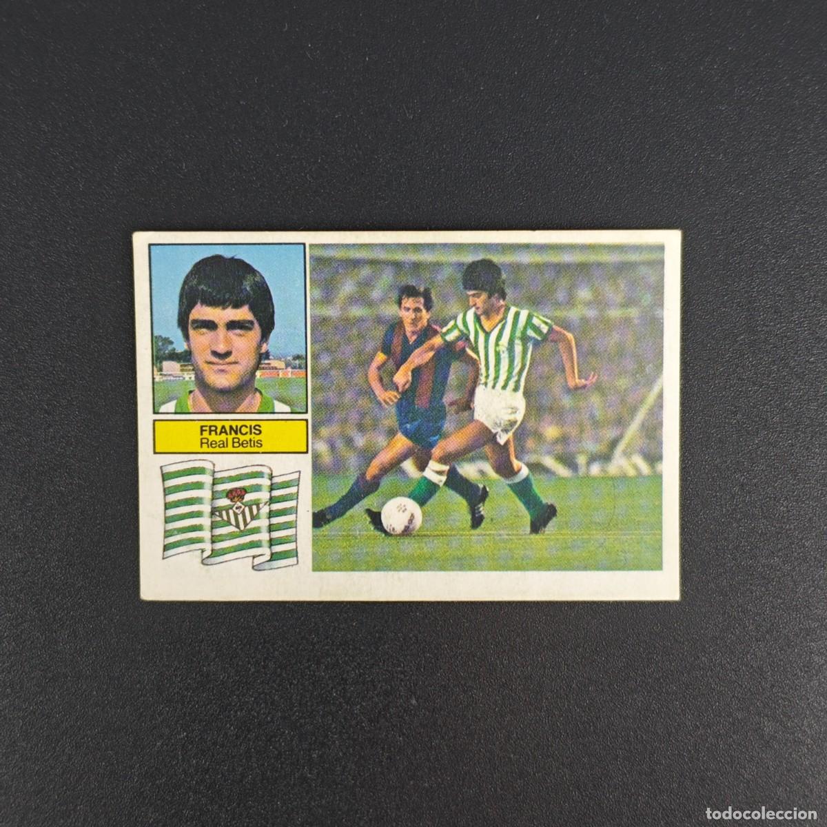 Fu&szlig;ball-Sticker: CROMO DE FUTBOL LIGA ESTE 82 83 1982 1983 NUNCA PEGADO SIN PEGAR FRANCIS REAL BETIS RA1026