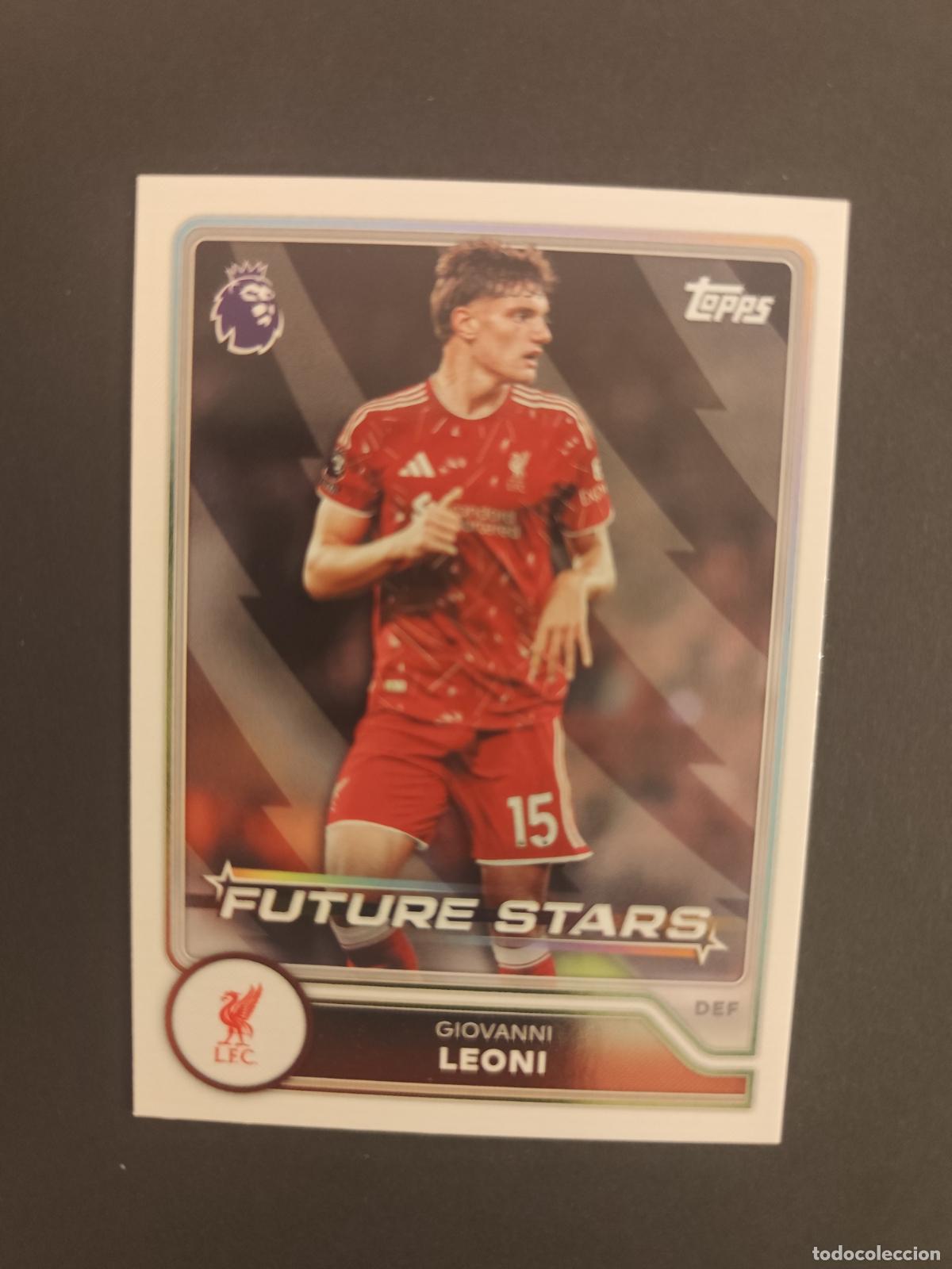 Cromos de f&uacute;tbol: 14 GIOVANNI LEONI LIVERPOOL FUTURE STARS TOPPS FLAGSHIP PREMIER LEAGUE 2026 2027 26 27