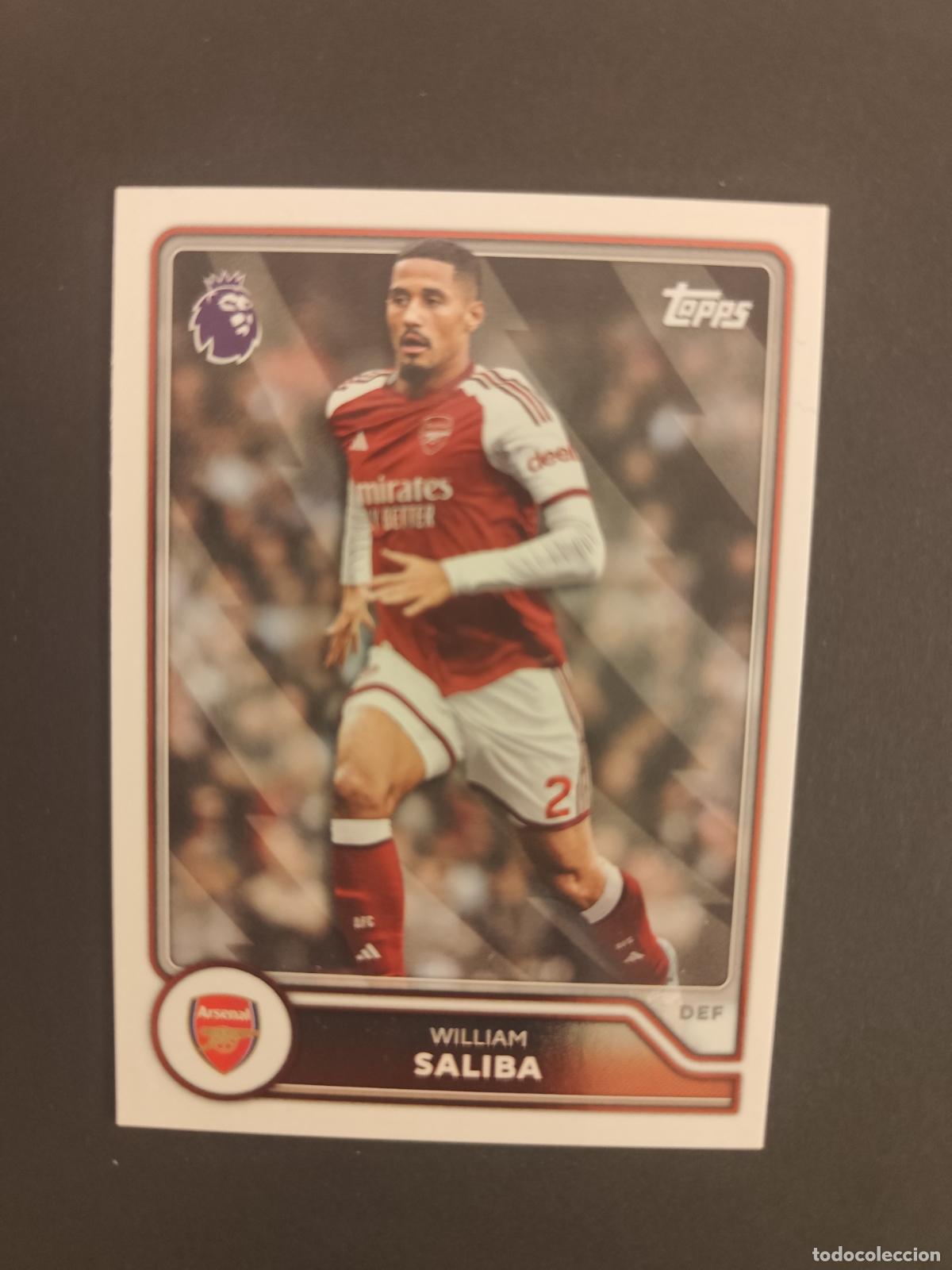 Cromos de f&uacute;tbol: 21 WILLIAM SALIBA ARSENAL TOPPS FLAGSHIP PREMIER LEAGUE 2026 2027 26 27
