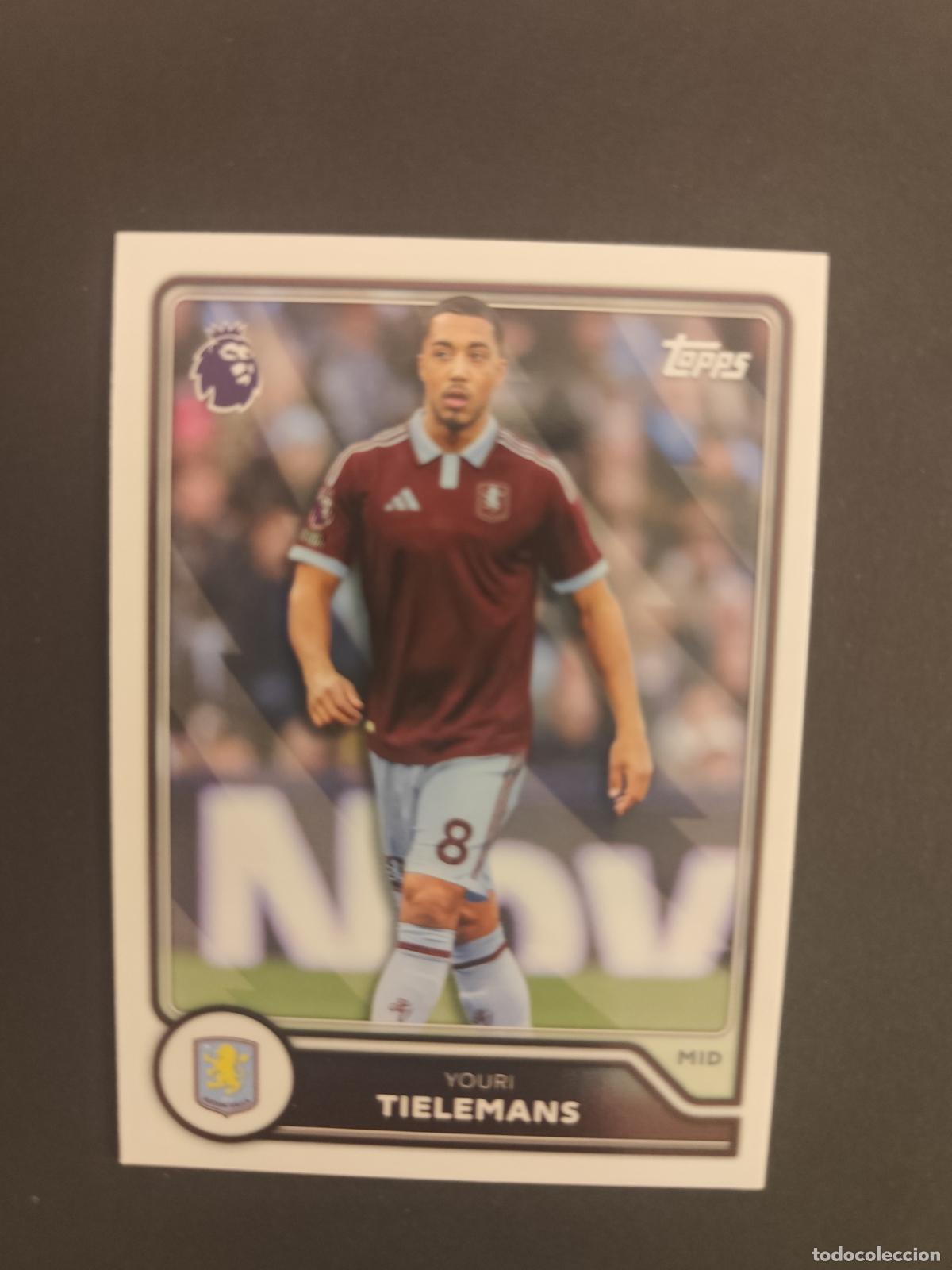 Cromos de f&uacute;tbol: 42 YOURI TIELEMANS ASTON VILLA TOPPS FLAGSHIP PREMIER LEAGUE 2026 2027 26 27