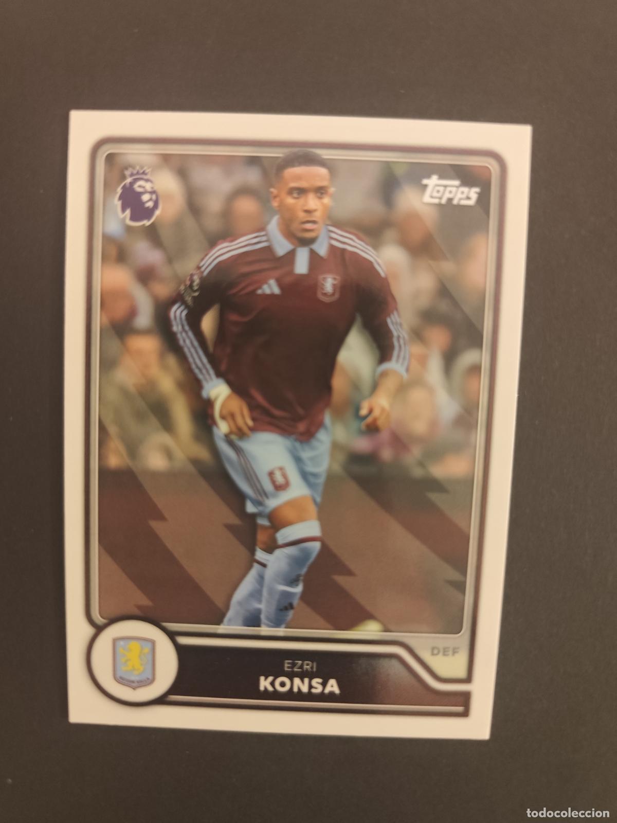Cromos de f&uacute;tbol: 36 EZRI KONSA ASTON VILLA TOPPS FLAGSHIP PREMIER LEAGUE 2026 2027 26 27