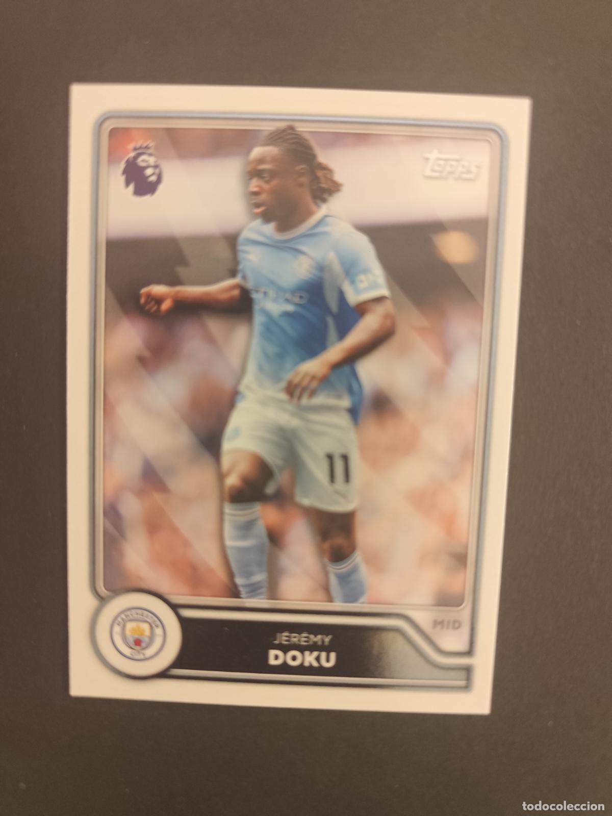 Cartes &agrave; collectionner de Football: 182 J&Eacute;R&Eacute;MY DOKU MANCHESTER CITY TOPPS FLAGSHIP PREMIER LEAGUE 2026 2027 26 27
