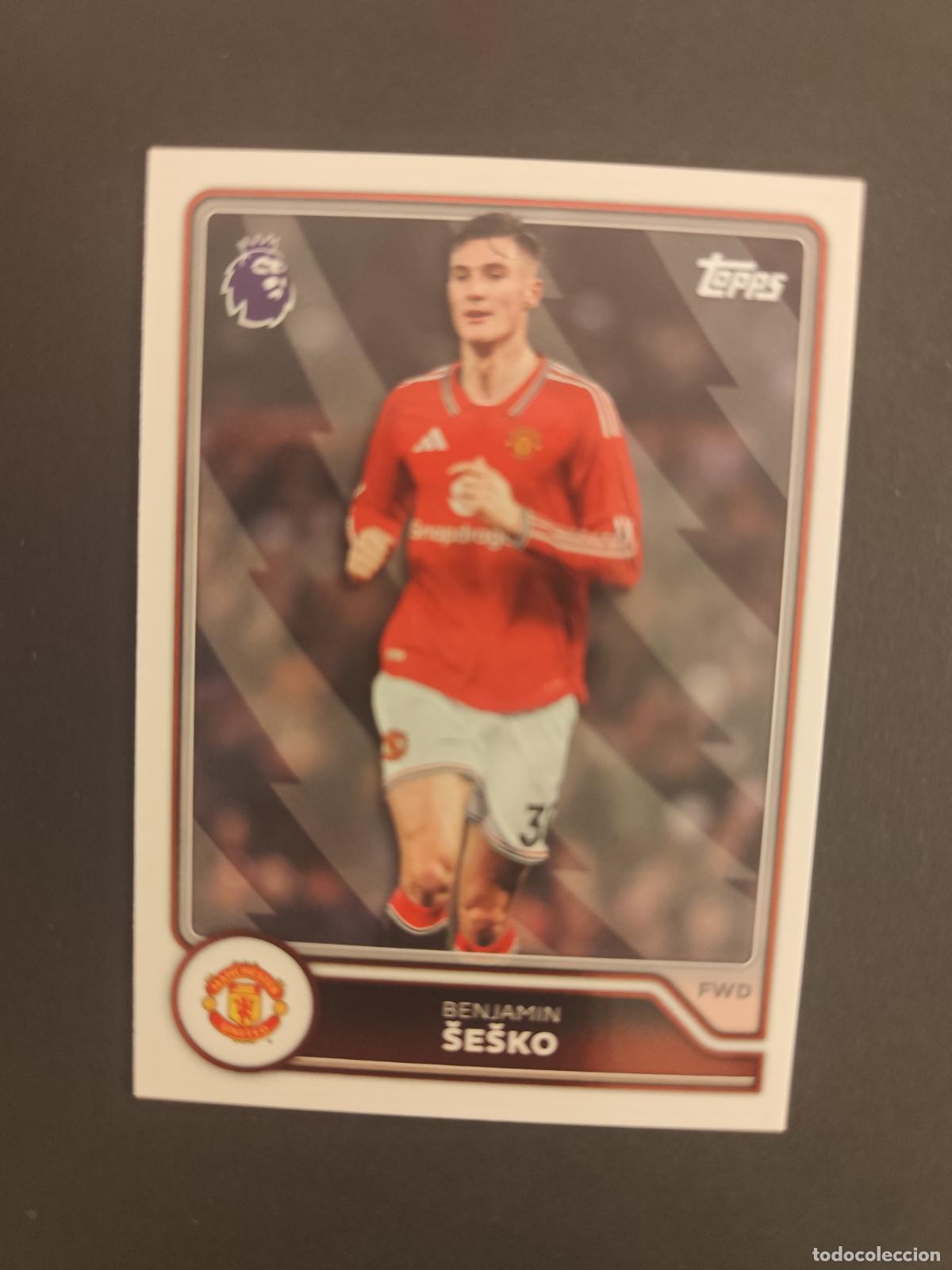 Fu&szlig;ball-Sticker: 202 BENJAMIN &Scaron;E&Scaron;KO MANCHESTER UNITED TOPPS FLAGSHIP PREMIER LEAGUE 2026 2027 26 27