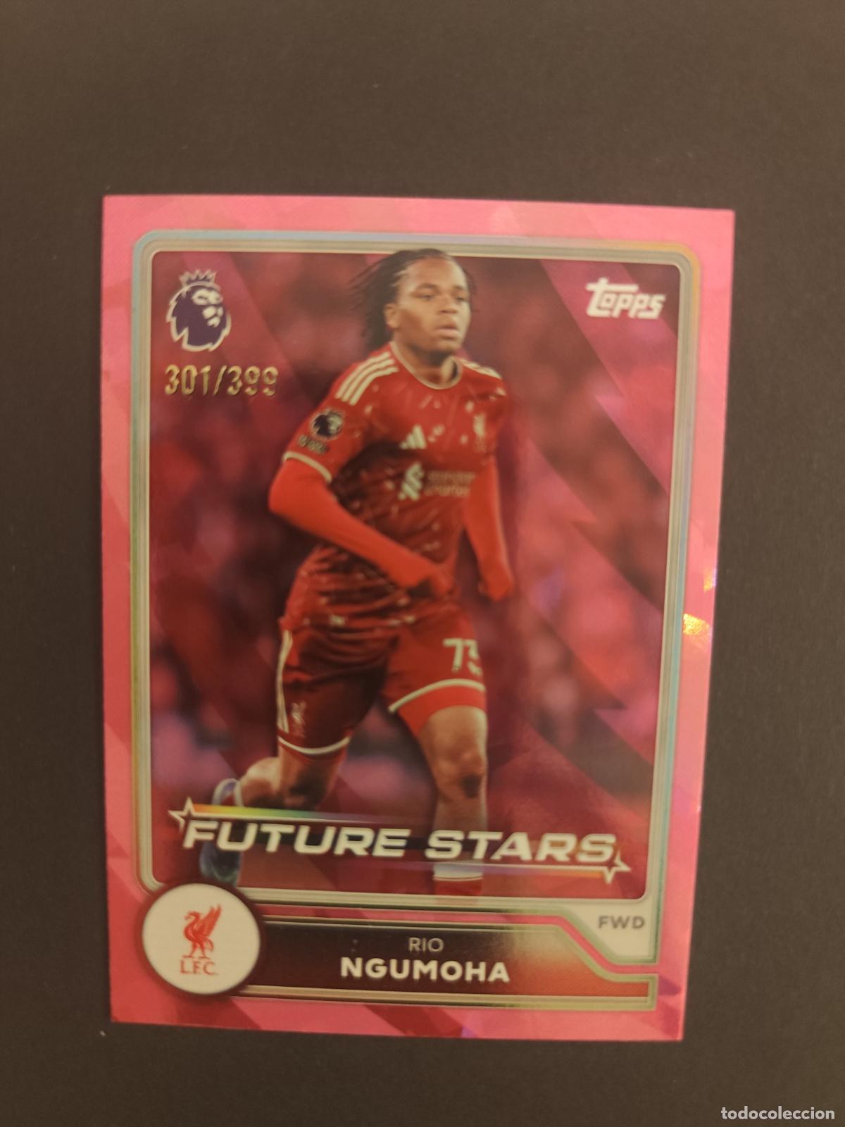 Cromos de f&uacute;tbol: 15 RIO NGUMOHA LIVERPOOL FUTURE STARS NUMERADA /399 TOPPS FLAGSHIP PREMIER LEAGUE 2026 2027 26 27