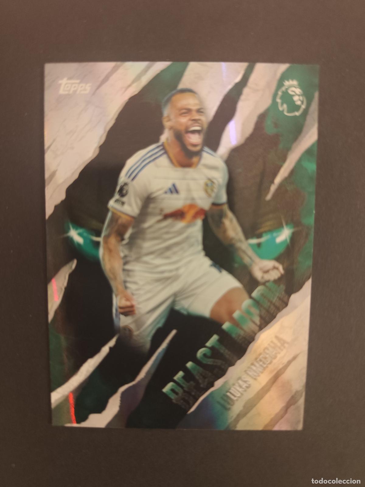 Cromos de f&uacute;tbol: BM 13 LUKAS NMECHA LEEDS UNITED BEAST MODE TOPPS FLAGSHIP PREMIER LEAGUE 2026 2027 26 27