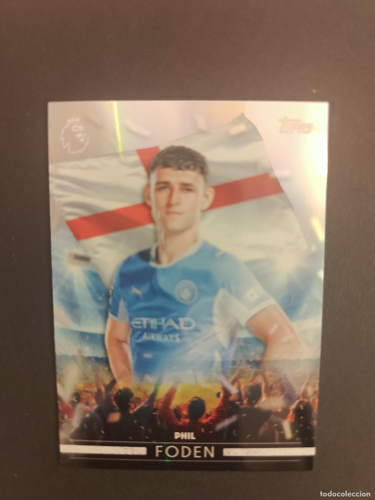Fu&szlig;ball-Sticker: FF 18 PHIL FODEN MANCHESTER CITY FLYING THE FLAG TOPPS FLAGSHIP PREMIER LEAGUE 2026 2027 26 27