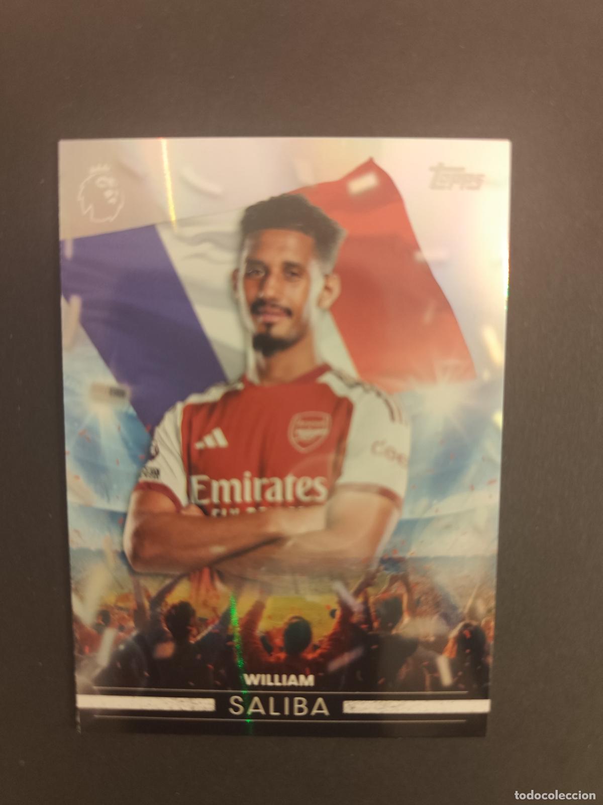 Fu&szlig;ball-Sticker: FF 1 WILLIAM SALIBA ARSENAL FLYING THE FLAG TOPPS FLAGSHIP PREMIER LEAGUE 2026 2027 26 27