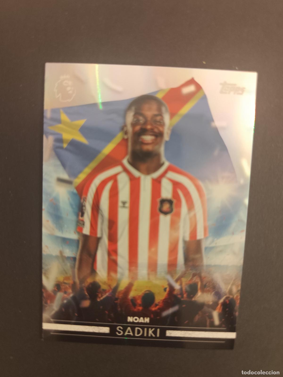 Fu&szlig;ball-Sticker: FF 23 NOAH SADIKI SUNDERLAND FLYING THE FLAG TOPPS FLAGSHIP PREMIER LEAGUE 2026 2027 26 27