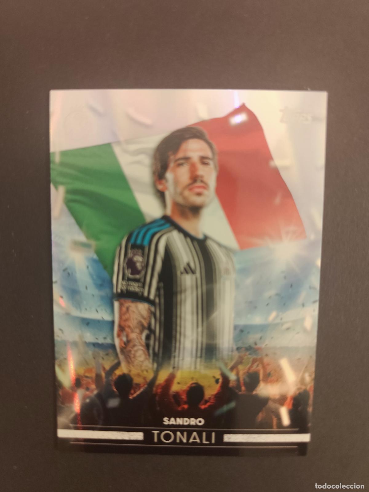 Football Stickers: FF 21 SANDRO TONALI NEWCASTLE UNITED FLYING THE FLAG TOPPS FLAGSHIP PREMIER LEAGUE 2026 2027 26 27