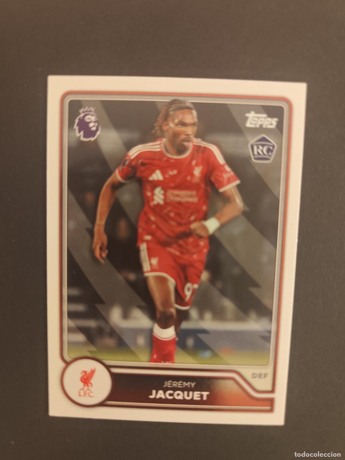 Football Stickers: 161 J&Eacute;R&Eacute;MY JACQUET LIVERPOOL RC TOPPS FLAGSHIP PREMIER LEAGUE 2026 2027 26 27