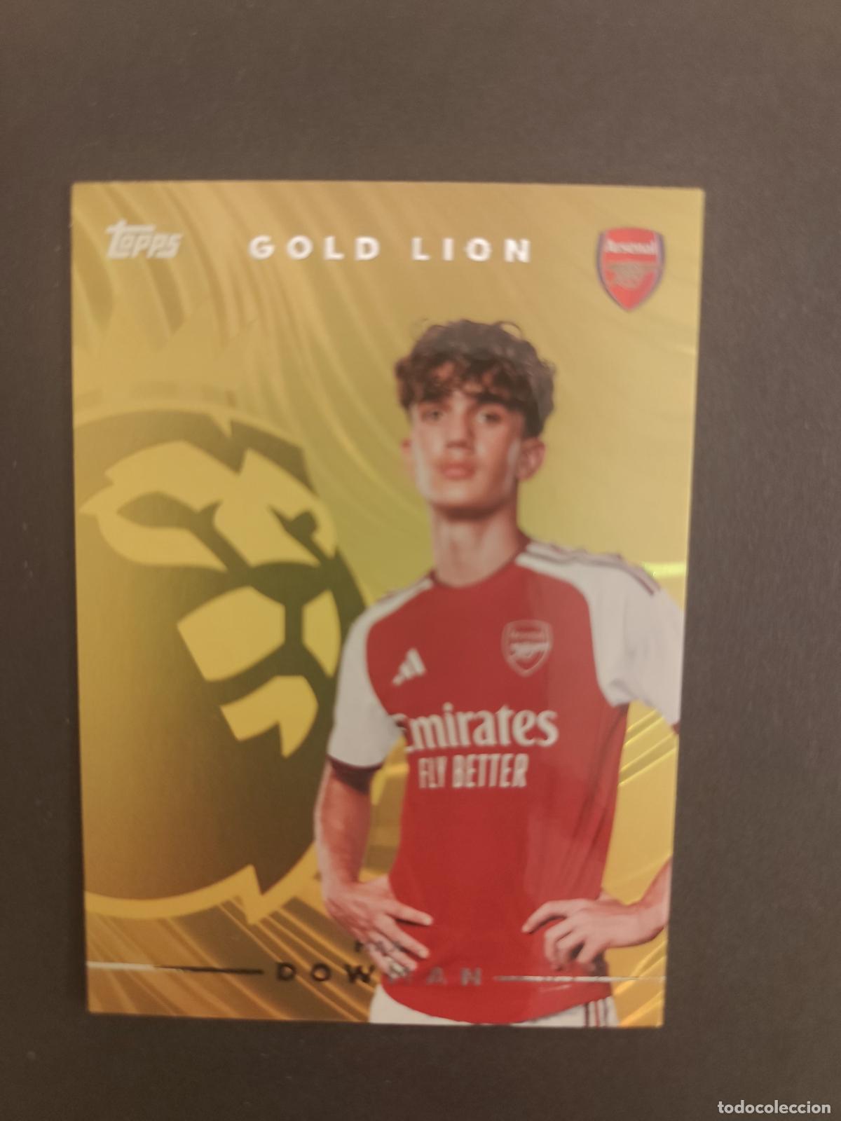 Cromos de f&uacute;tbol: GL 2 MAX DOWMAN ARSENAL GOLD LION TOPPS FLAGSHIP PREMIER LEAGUE 2026 2027 26 27