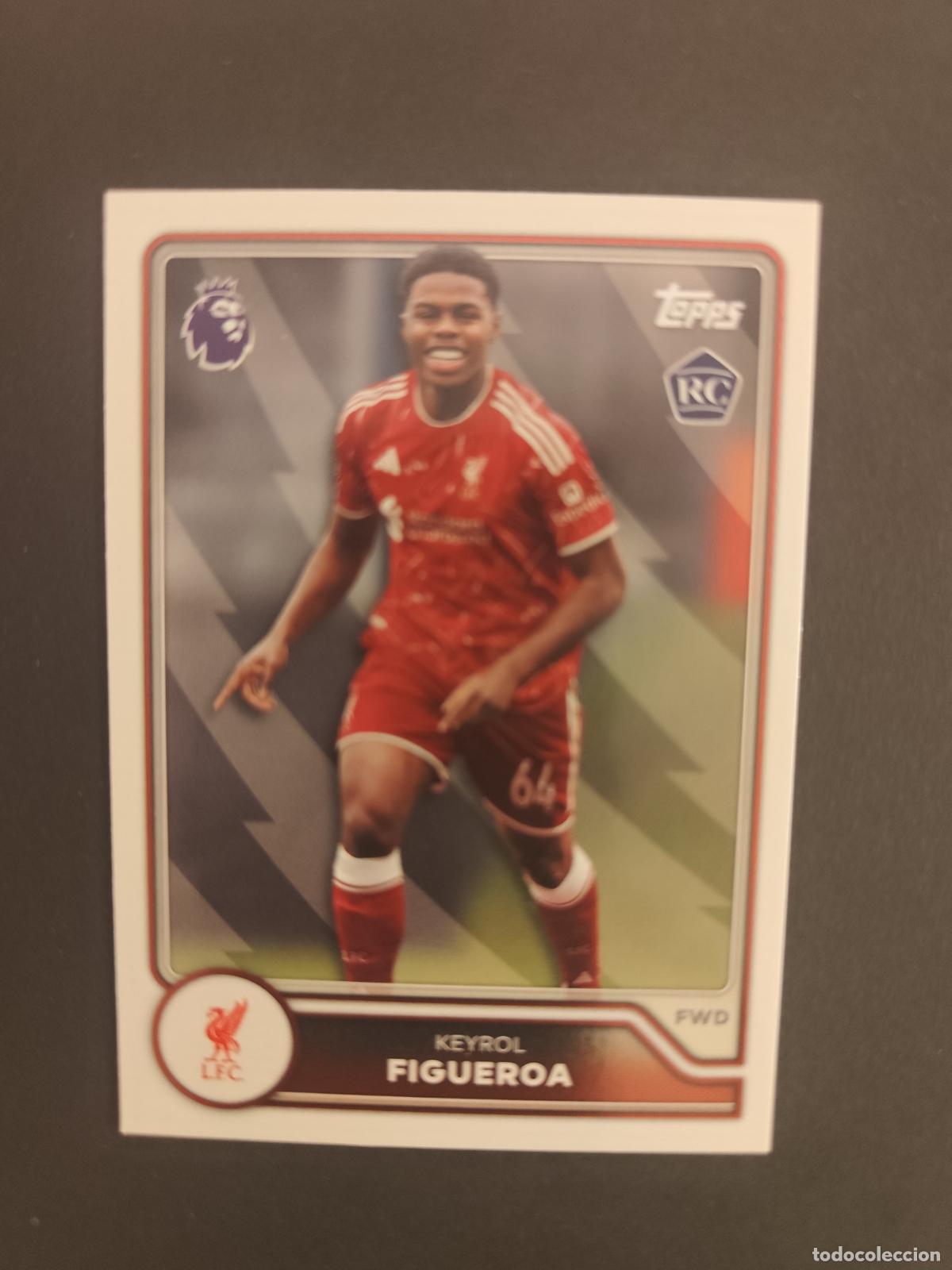 Cromos de f&uacute;tbol: 171 KEYROL FIGUEROA LIVERPOOL RC TOPPS FLAGSHIP PREMIER LEAGUE 2026 2027 26 27