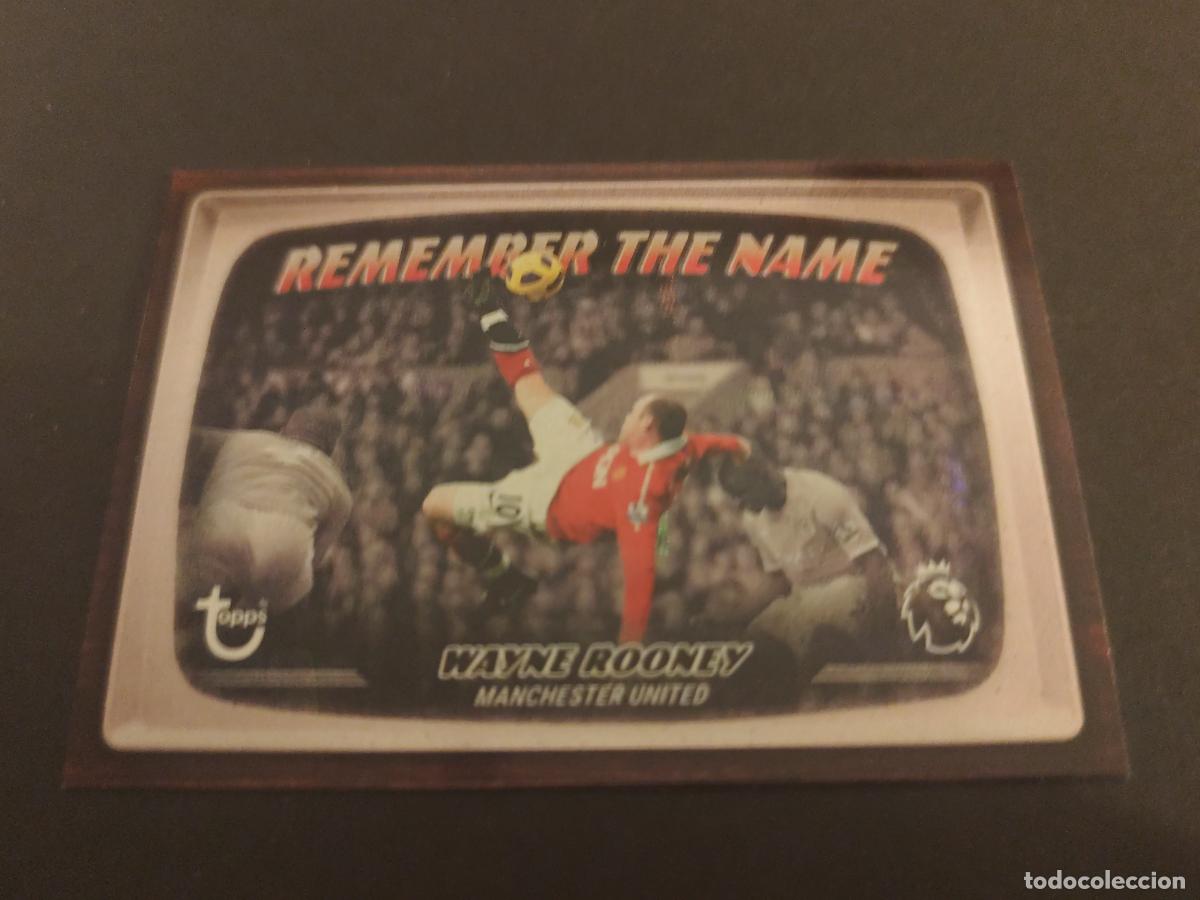 Cromos de f&uacute;tbol: RTN 5 WAYNE ROONEY MANCHESTER UNITED REMEMBER THE NAME TOPPS FLAGSHIP PREMIER LEAGUE 2026 2027 26 27