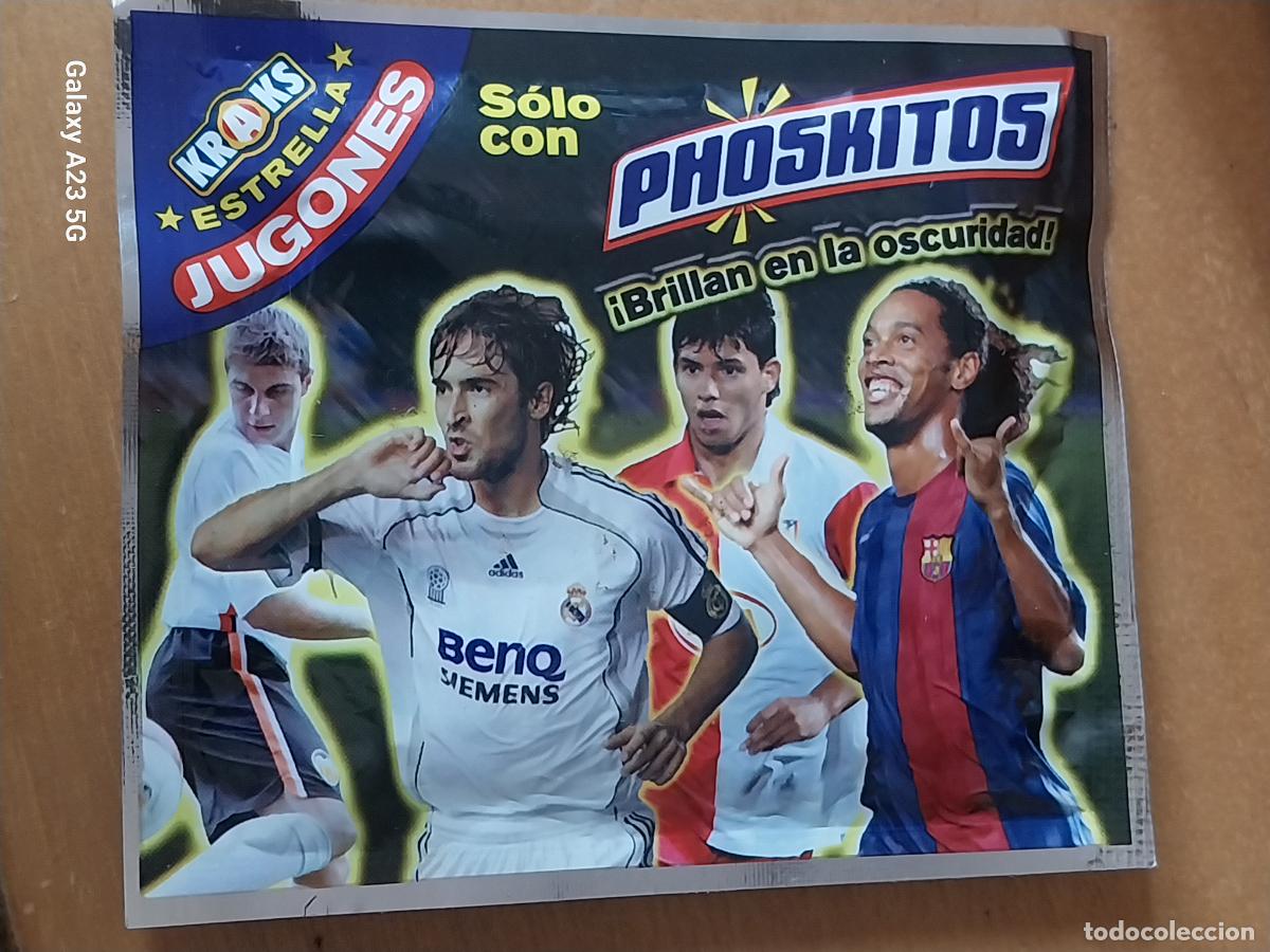 Football Stickers: PHOSKITOS RONALDINHO RAUL AGUERO JOAQUIN KRAKS JUGONES 2006 ******* SOBRE SIN ABRIR ORIGINAL