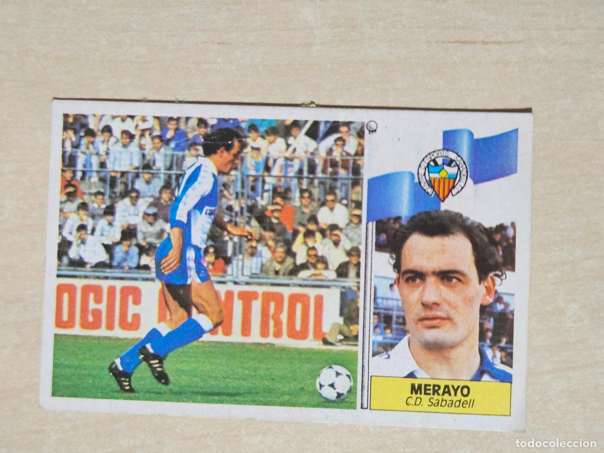 Cromos de f&uacute;tbol: EDICIONES ESTE 86 87 BAJA MERAYO - CROMO RECUPERADO - Foto 1