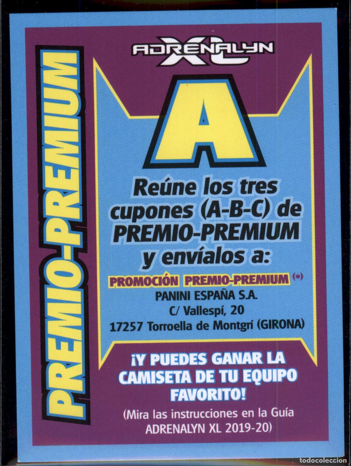 Cromos de f&uacute;tbol: Premio-Premium A LaLiga Santander Adrenalyn XL 2019 2020 Panini 19 20
