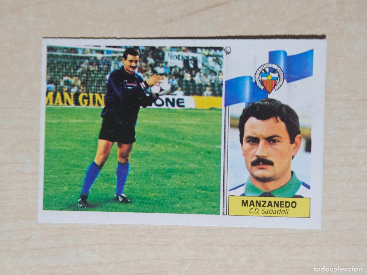 Cromos de f&uacute;tbol: EDICIONES ESTE 86 87 COLOCA MANZANEDO - CROMO RECUPERADO