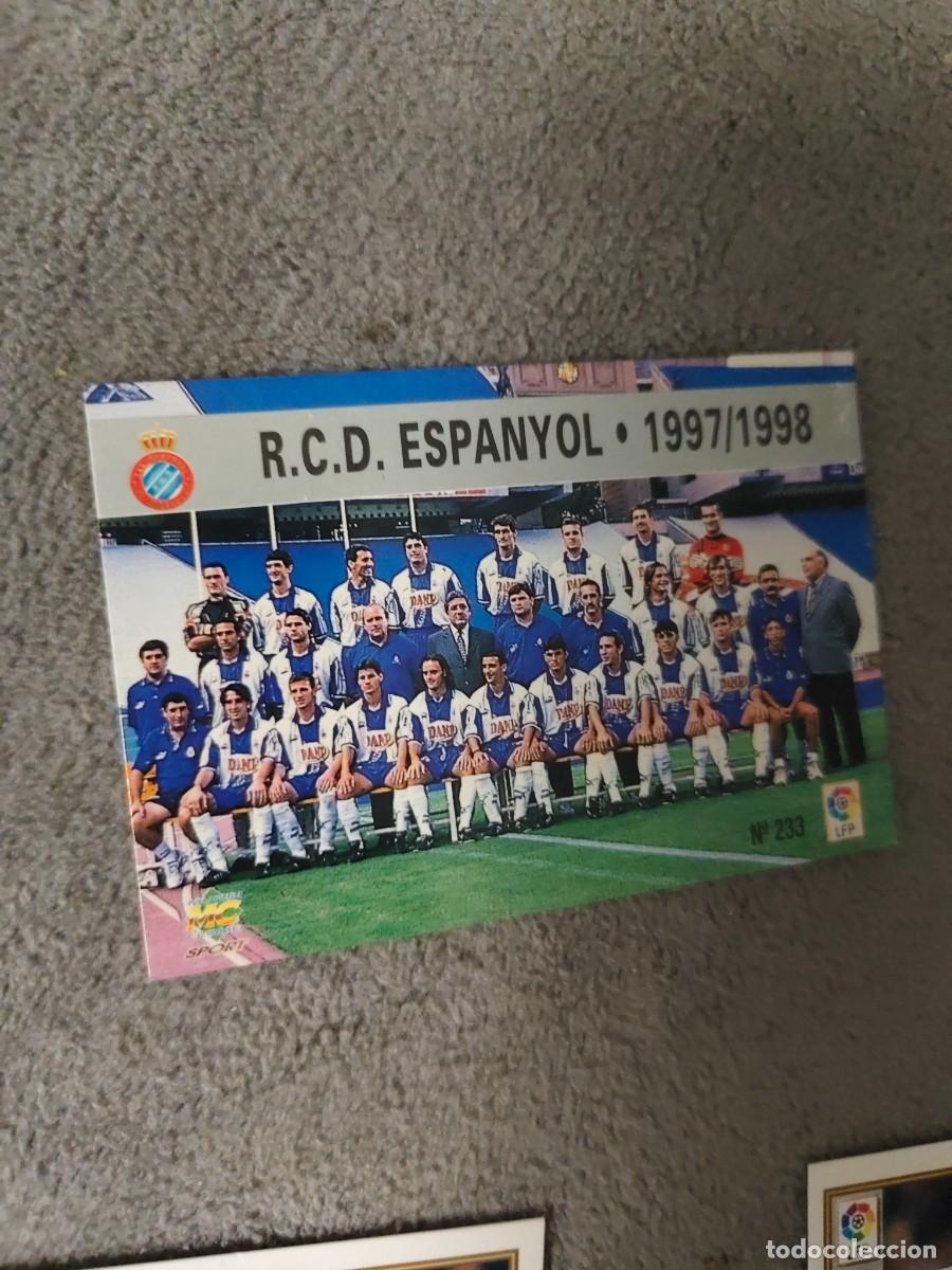 Cromos de f&uacute;tbol: 233. PLANTILLA R.C.D. ESPANYOL MUNDICROMO FICHAS 97 98 LIGA 1997 1998 CARD ABB